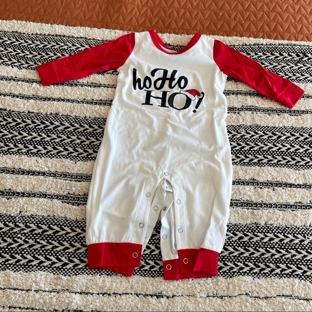 NWT in package Amazon ho ho ho baby Christmas jumpsuit sz.3-6monthw 50cm